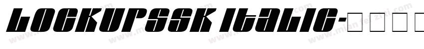 LockupSSK Italic字体转换